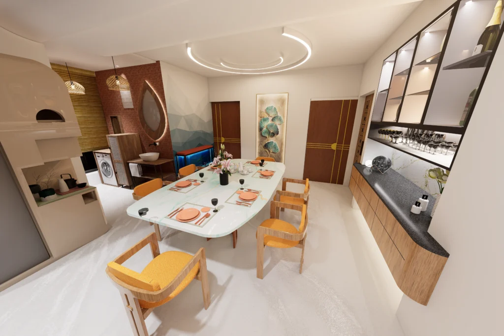 Mr. Tahsin's Residence - Shopnonagar, Mirpur DOHS dinning 1