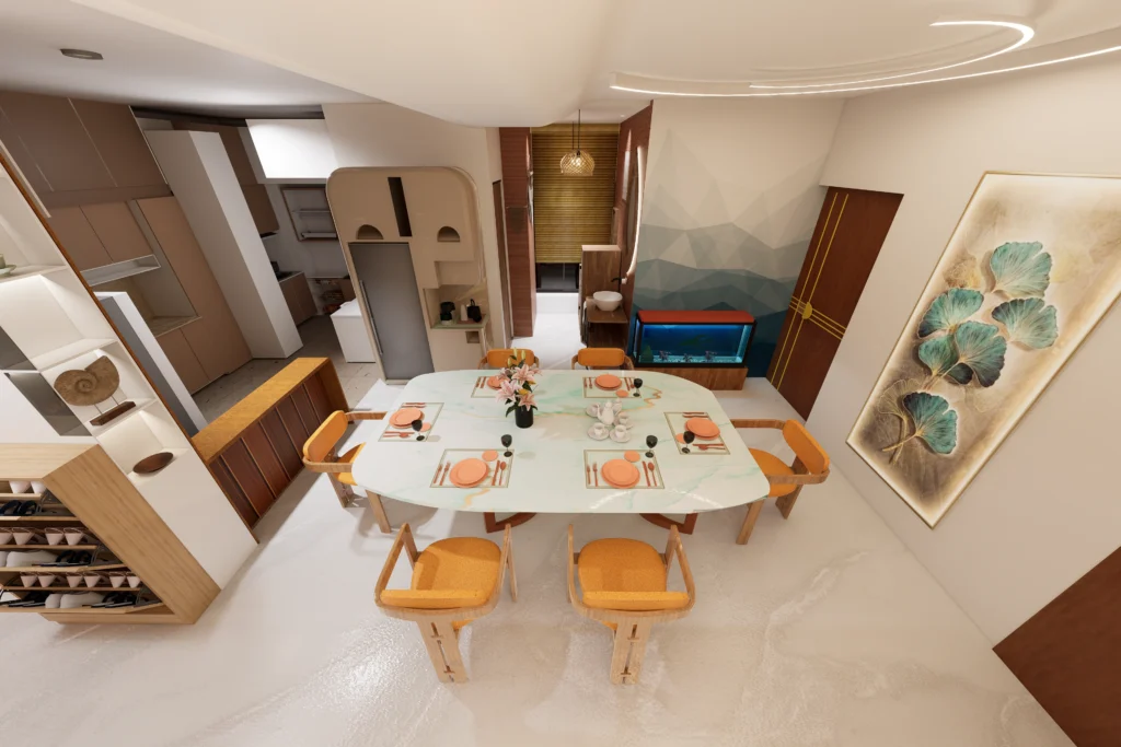Mr. Tahsin's Residence - Shopnonagar, Mirpur DOHS dinning 3