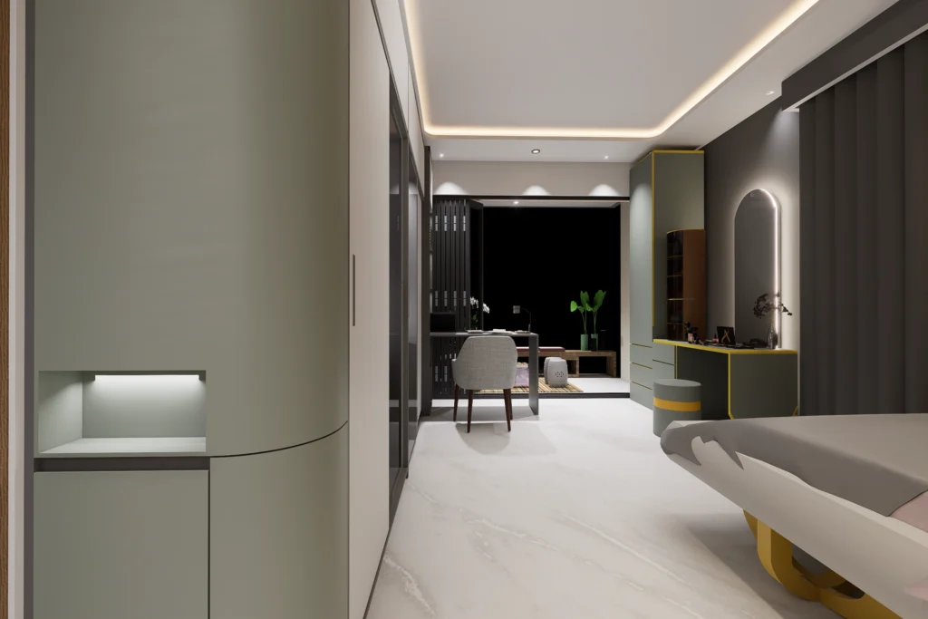 Mr. Tahsin's Residence - Shopnonagar, Mirpur DOHS master bedroom 1